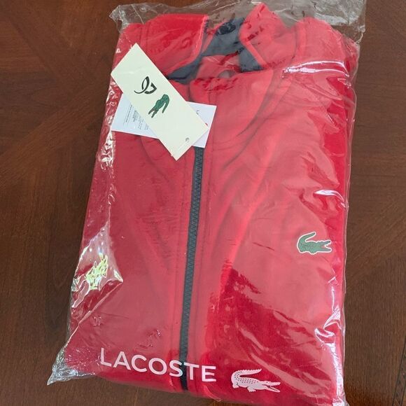 Lacoste zip front knit jacket size 3 XL, NWT - Picture 8 of 10